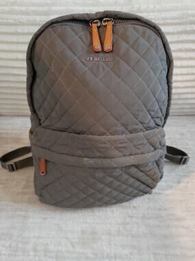 MZ Wallace Gray Reflective Backpack